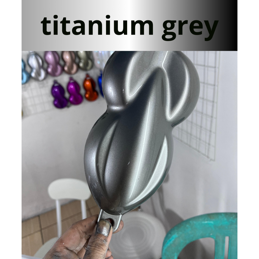 Jual CAT titanium grey bahan PU 250ml | Shopee Indonesia