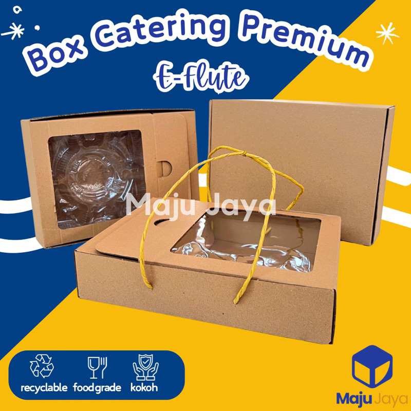 Jual Maju Jaya - Box Catering Premium Eflute Window + Tali / Box Nasi ...
