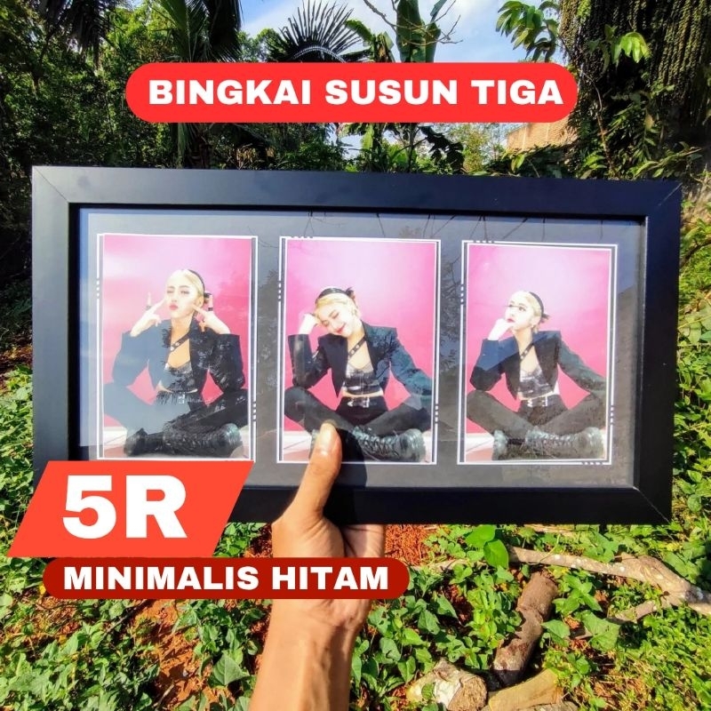 Jual BINGKAI 5R SUSUN TIGA / FRAME PIGURA FOTO 5R TINGKAT TIGA