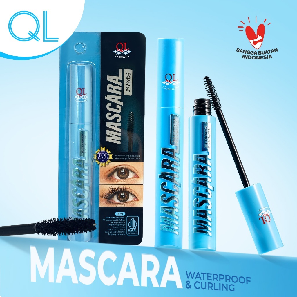 Jual Mascara QL Waterproof & Curling 8ML | Shopee Indonesia