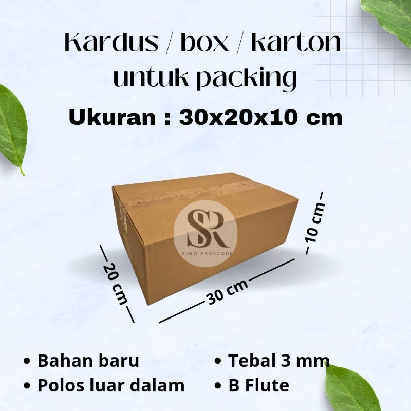 Jual Kardus Packing Ukuran 30x20x10 cm / Box Packing / Karton Packing ...