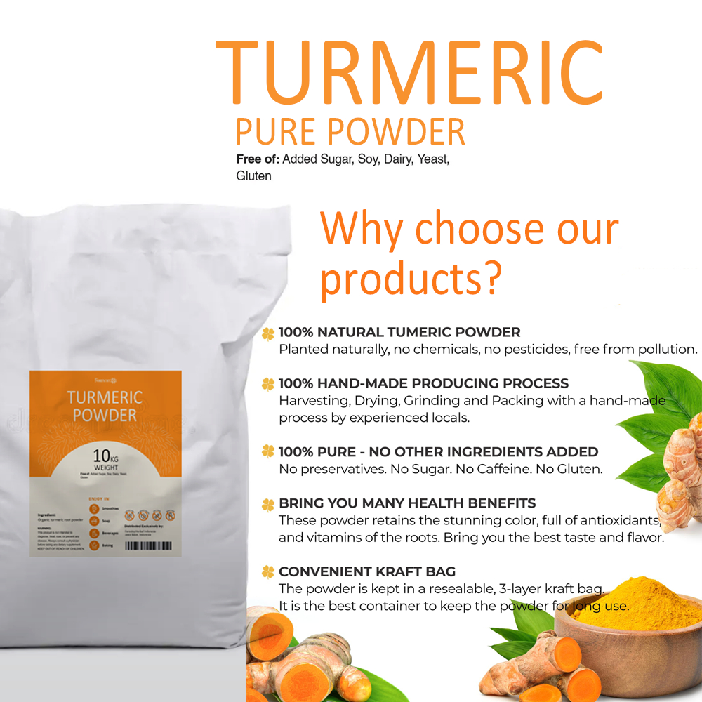 Jual Forestry Turmeric Powder 5Kg Pure Bubuk Kunyit | Shopee Indonesia