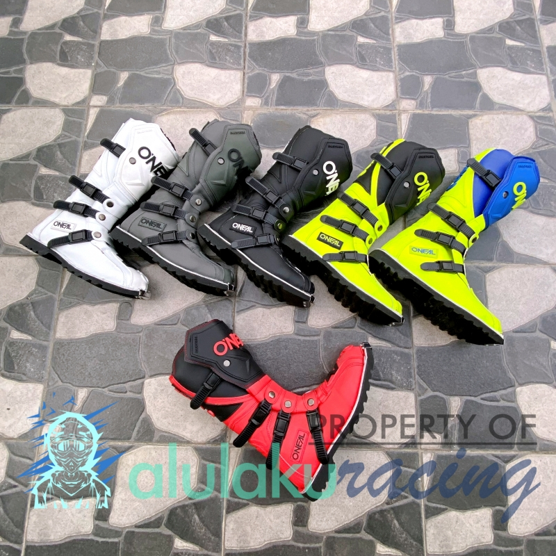 Jual Sepatu Trail Boots with Protector Motocross MX Lokal Premium Best ...