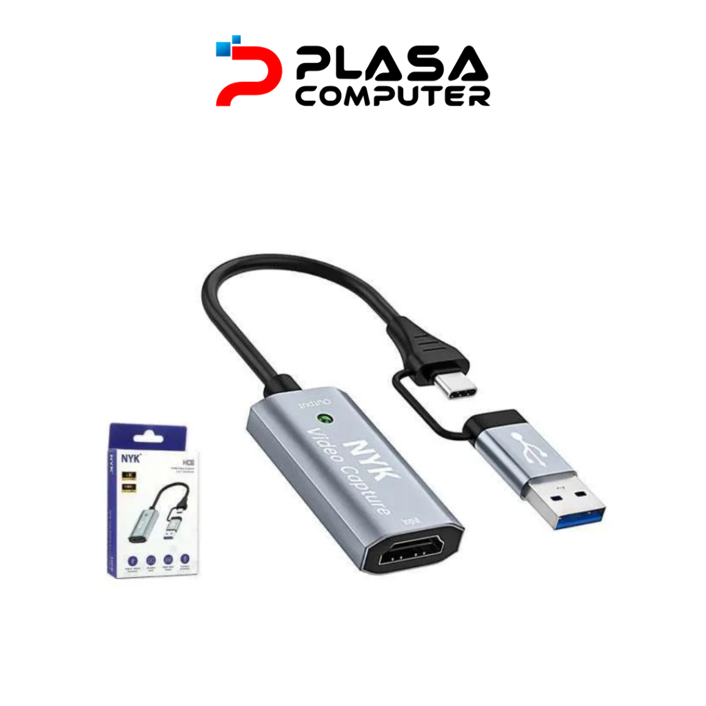 Jual NYK HC6 HDMI Video Capture Type C USB 3.0 | Shopee Indonesia