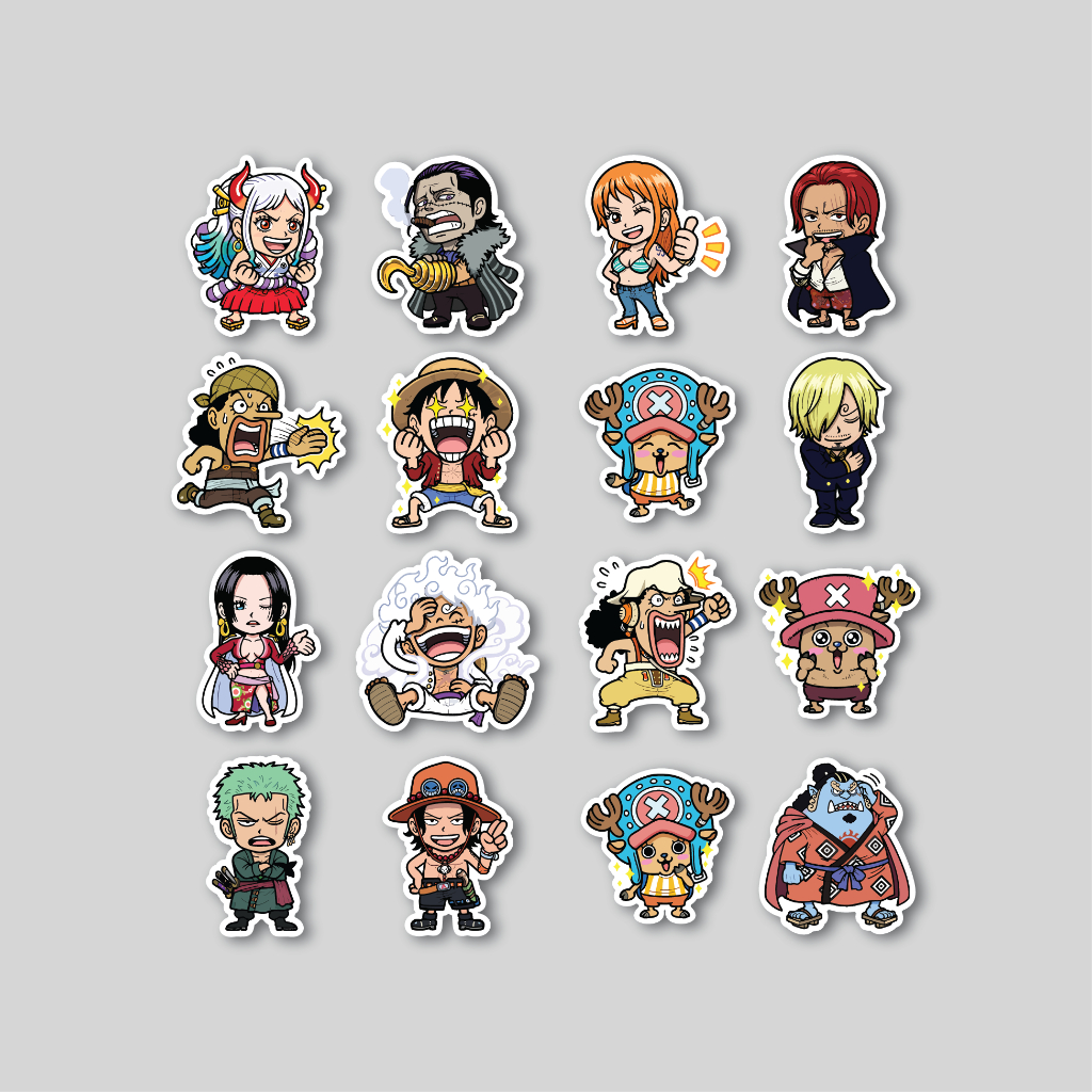Jual STICKER PACK ONE PIECE CHIBI | STICKER TUMBLER | STIKER LAPTOP ...