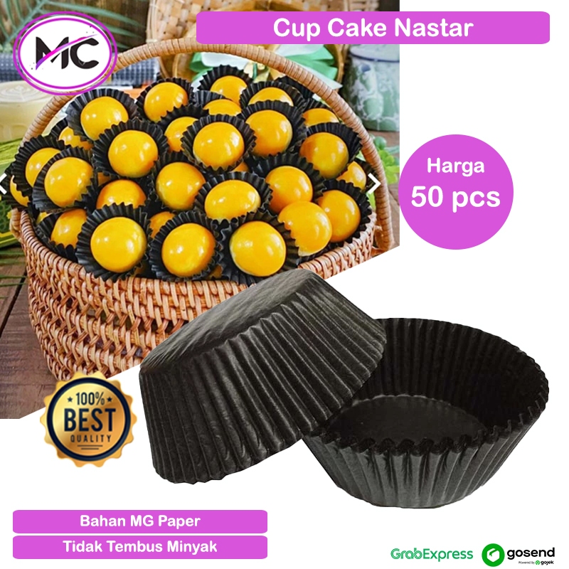 Jual Kertas Nastar Mini Bulat Hitam Cup Paper Kue Kecil Kertas Baking ...