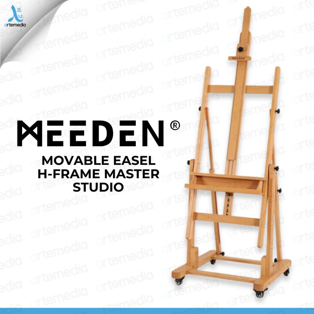 Jual Meeden Movable Easel H-Frame Master Studio Heavy Duty Solid Wood ...