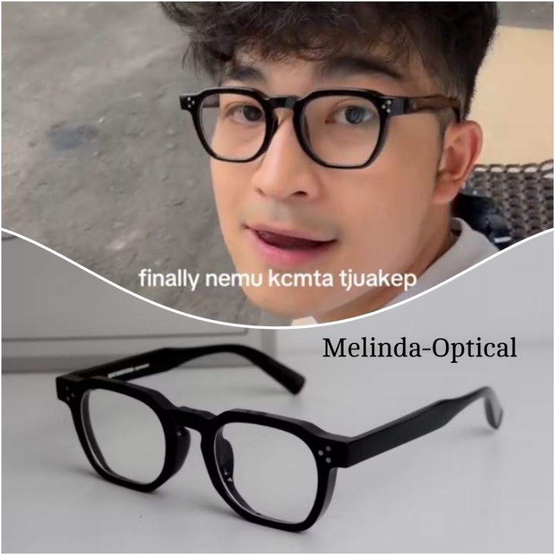 Jual Frame Kacamata Pria Model Skena Bahan Plastik Tebal Bisa Minus ...