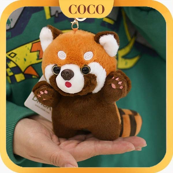 Jual Mewah dan imut Gantungan kunci mewah rakun kecil Ornamen tas ...