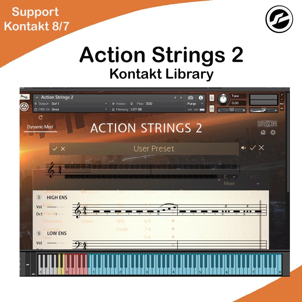 Action Strings 2 Kontakt Library