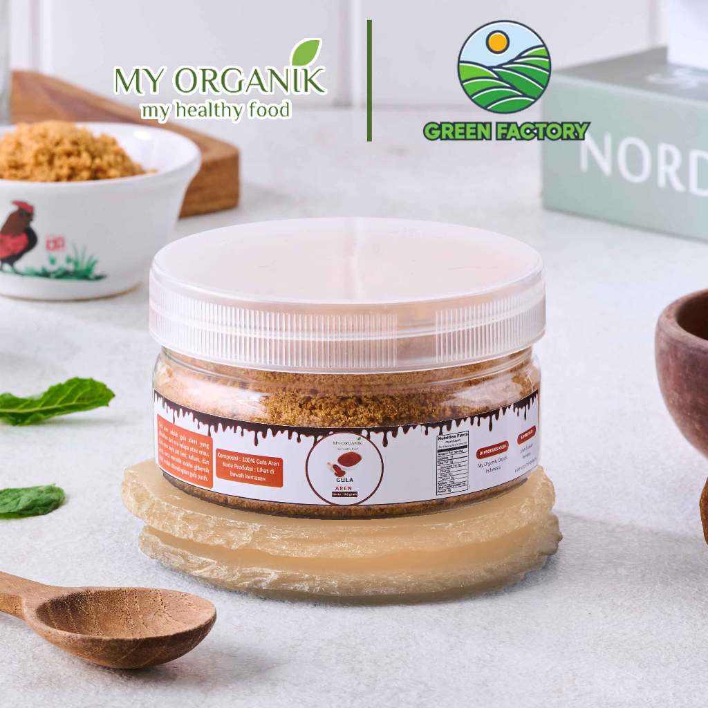 Jual My Organik Gula Aren Bubuk Premium Murni Palm Sugar 100% Asli ...