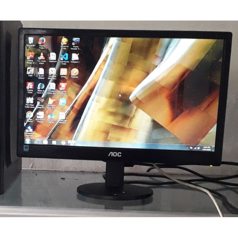 Jual Monitor LED AOC 16inch seri E 1670S | Shopee Indonesia