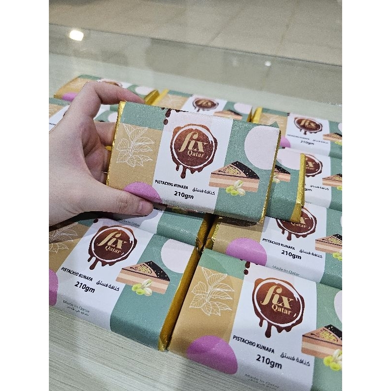 Jual fix qatar dubai chocolate pistachio ready stock | Shopee Indonesia