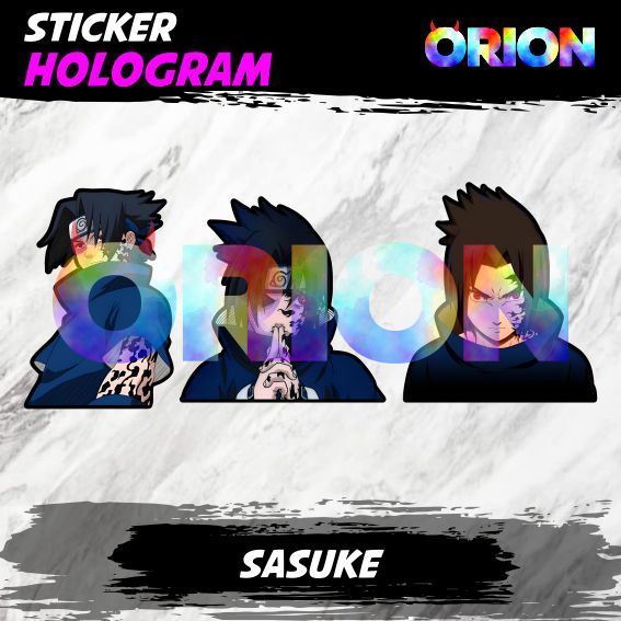 Jual Sticker Hologram Sasuke Uchiha Kecil Chunin Kutukan Orochimaru ...