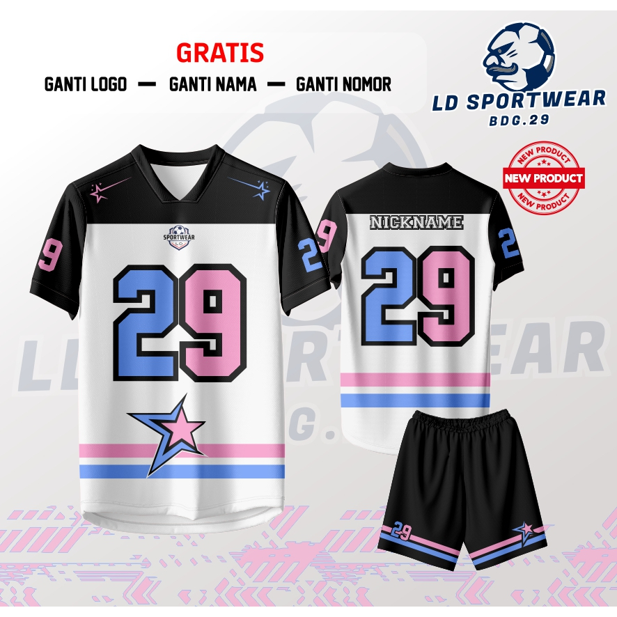 Jual Jersey Custom Rugby NFL BX Flamingo Free Custom Nama Nomor ...