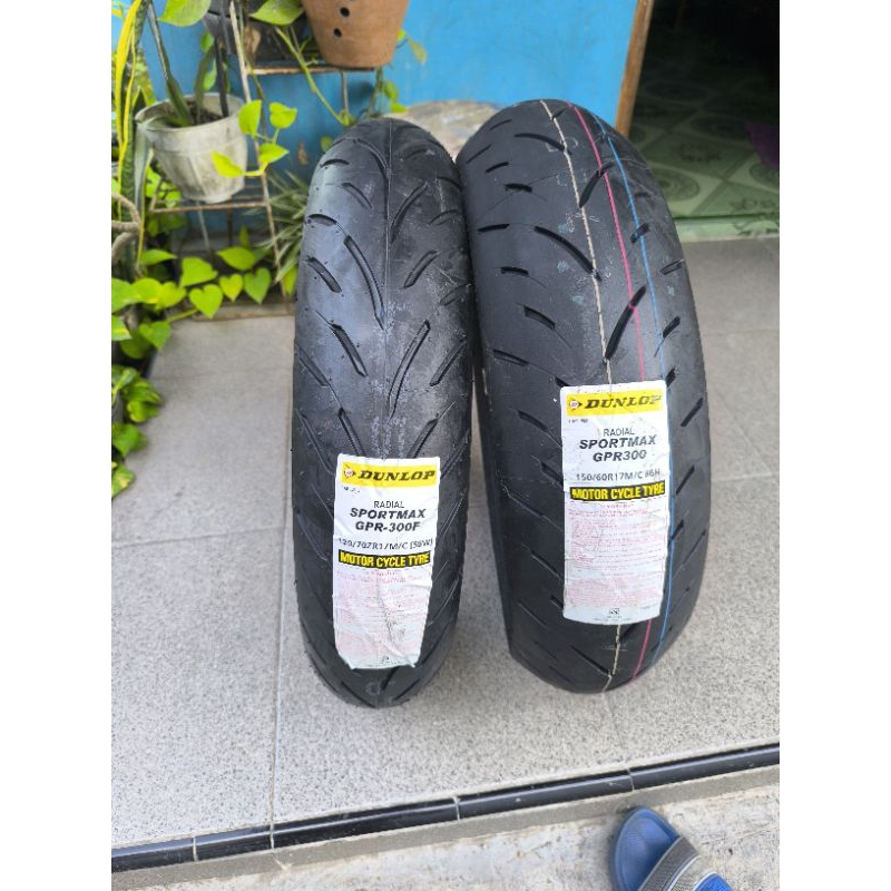 Jual PROMO Ban set 150/60-17 & 120/70-17 DUNLOP RADIAL SPORTMAX GPR-300 ...