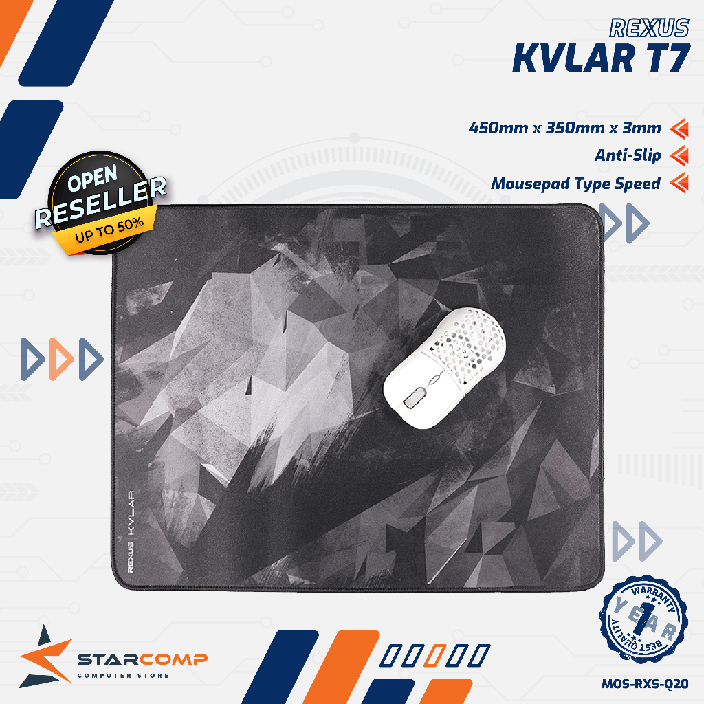 Jual Rexus T7 / T-7 Kvlar Mousepad Gaming Deskmat Speed Edition ...