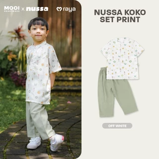 Mooi x Nussa Koko Set Print Setelan Koko Anak Raya Collection
