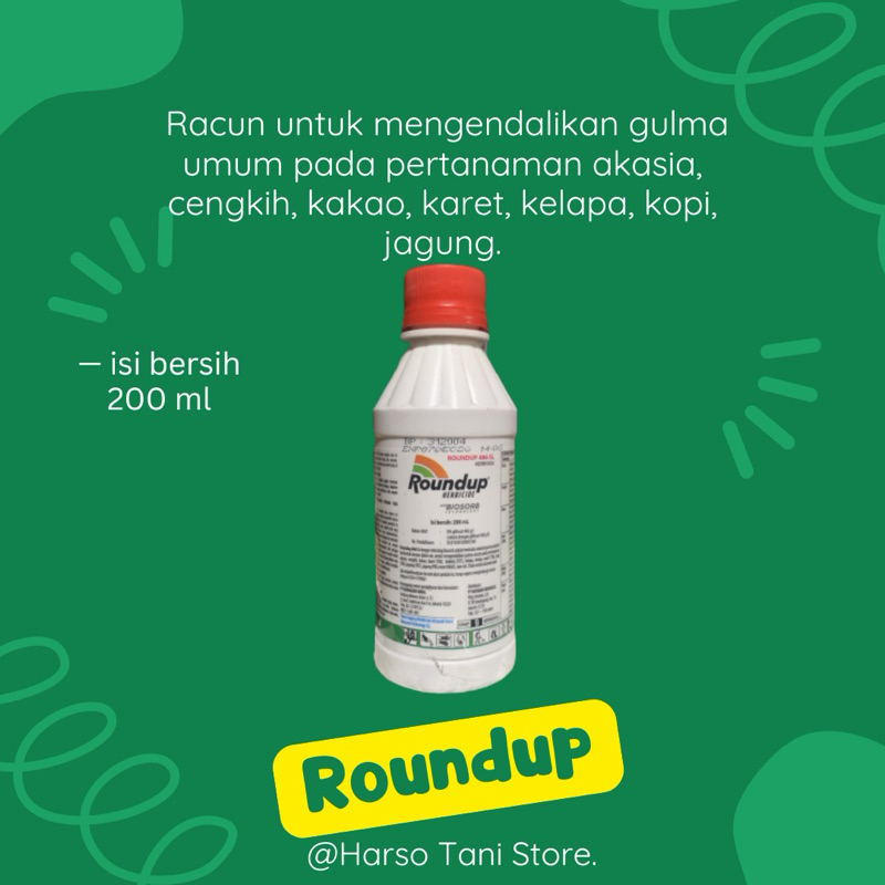 Jual Roundup 200 ml, 1 Liter/ Racun pembunuh Gulma | Shopee Indonesia