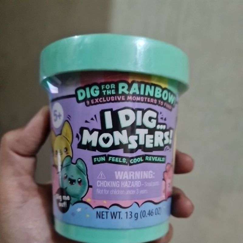 Jual I dig monsters fun feels cool reveals dig for the rainbow | Shopee ...