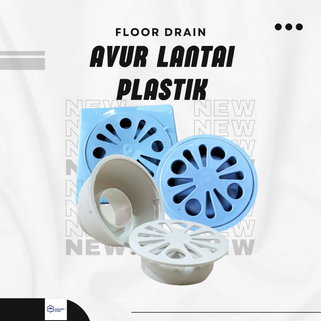 Jual AVUR LANTAI KAMAR MANDI / FLOOR DRAIN PLASTIK PVC MURAH TAHAN LAMA ...