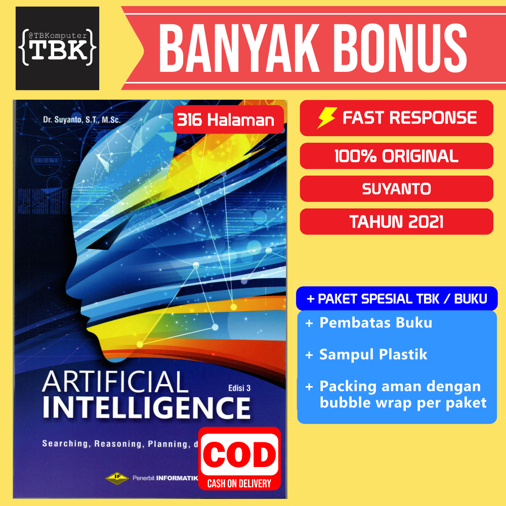 Jual BUKU ARTIFICIAL INTELLIGENCE SUYANTO REVISI KE 3 | Shopee Indonesia