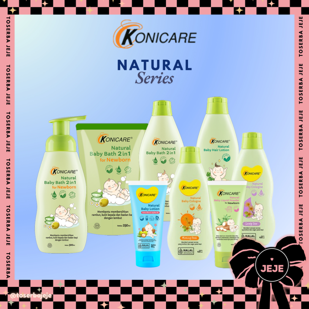Jual KONICARE Natural Baby Bath 2in 1 | Cologne | Hair Lotion | Powder ...