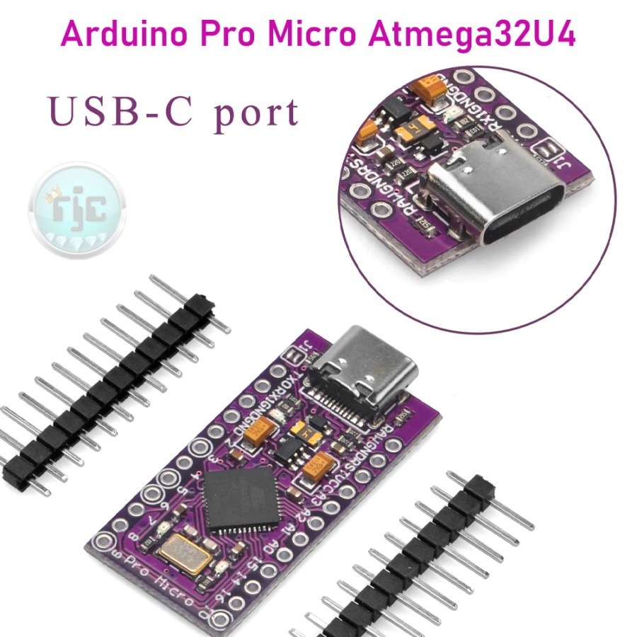 Jual Arduinoo Pro Micro Leonardo Atmega32u4 5V Promicro HID with USB ...