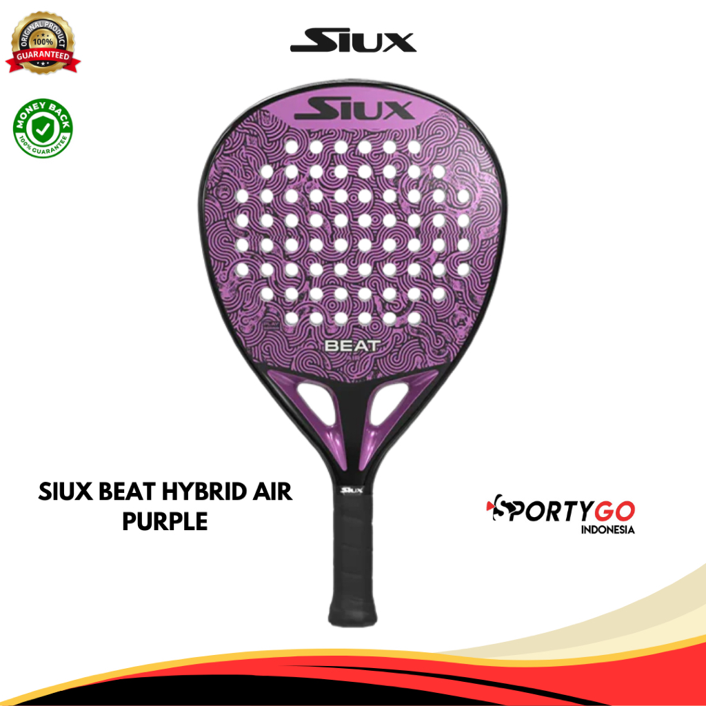 Jual Padel Racket SIUX BEAT HYBRID AIR PURPLE | Raket Padel SIUX PURPLE ...
