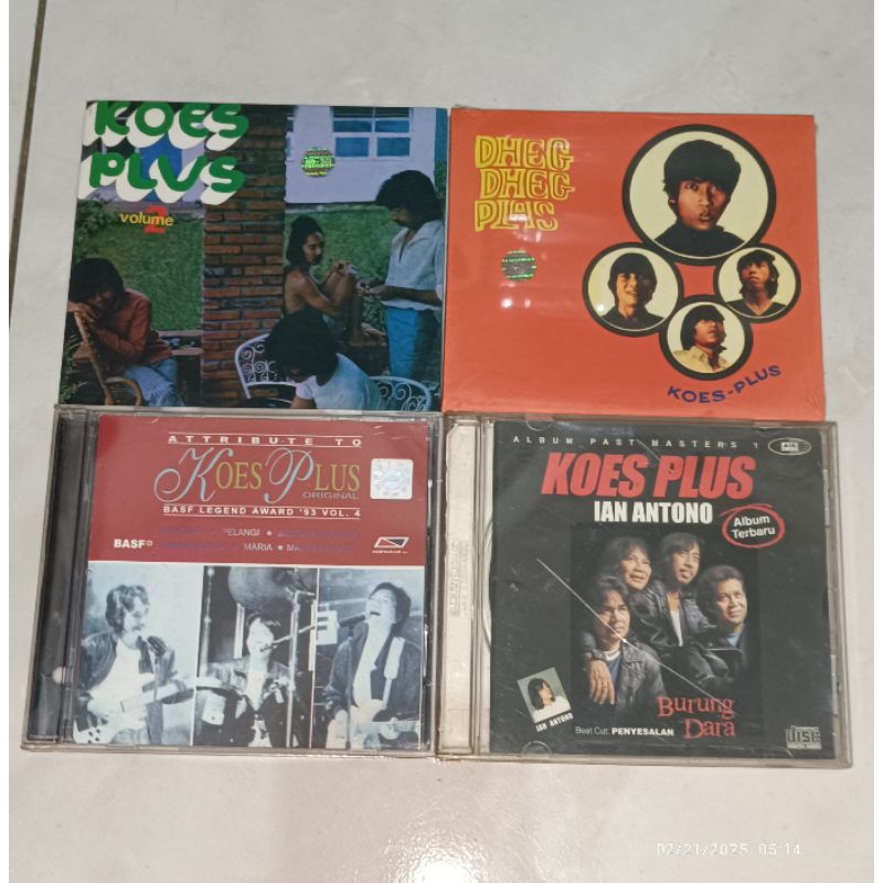 Jual cd KOES PLUS album Volume 2 / Vol. 1 Dheg Dheg Plas / Attribute To ...