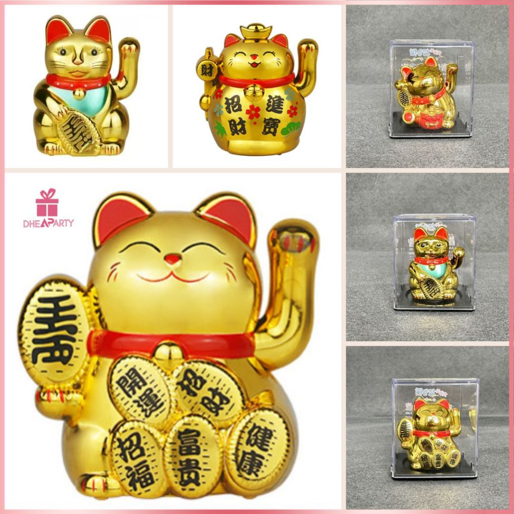 Jual DP Patung Kucing Keberuntungan Maneki Neko Mini Lucky Cat