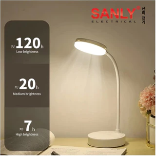 100% Original Lampu Meja lampu live LED Lampu Belajar 3 Warna Lampu malam anti glare mata anak aman Pengisian daya USB Dapat dilipat