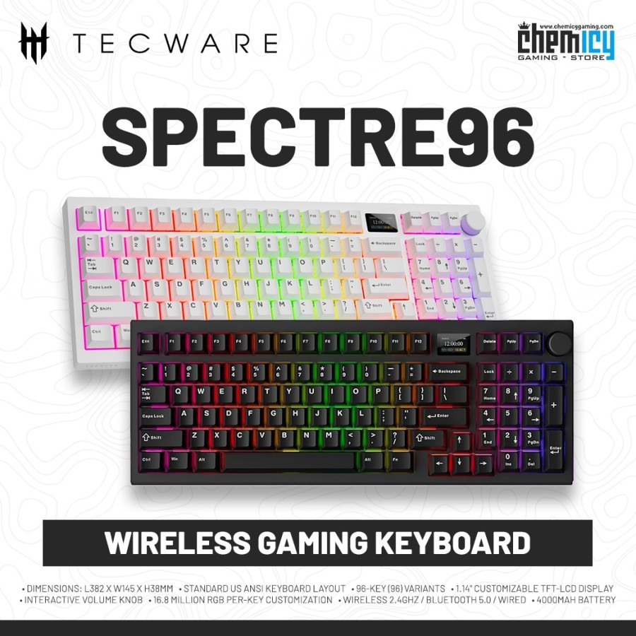 Jual Tecware Spectre 96 Gasket Mounted Tri-mode Wireless Mechanical ...