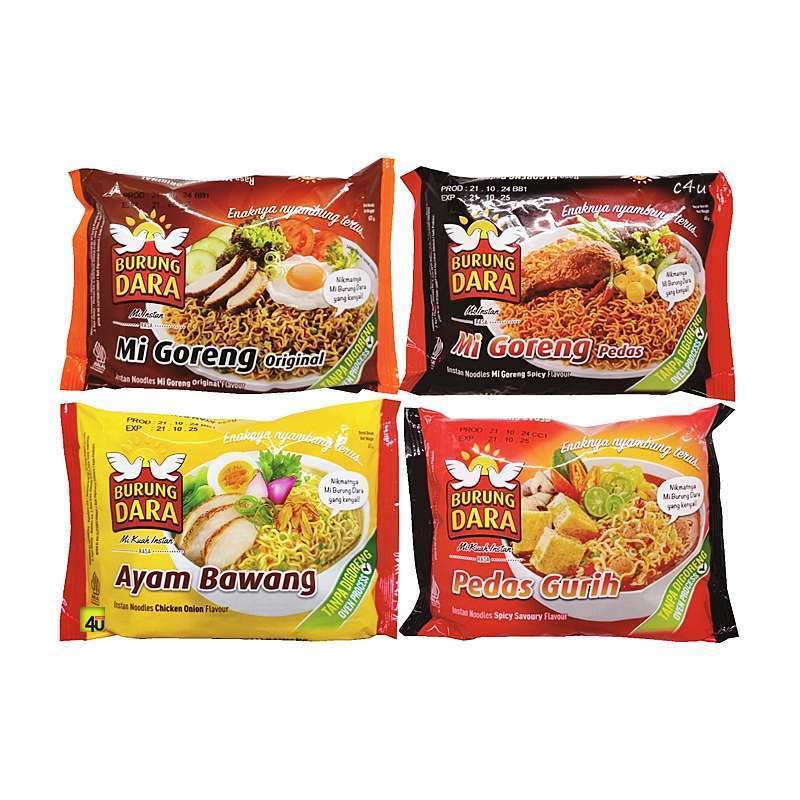 Jual Mie Burung Dara Mie Instant Goreng / Kuah 61 gr Ayam Bawang