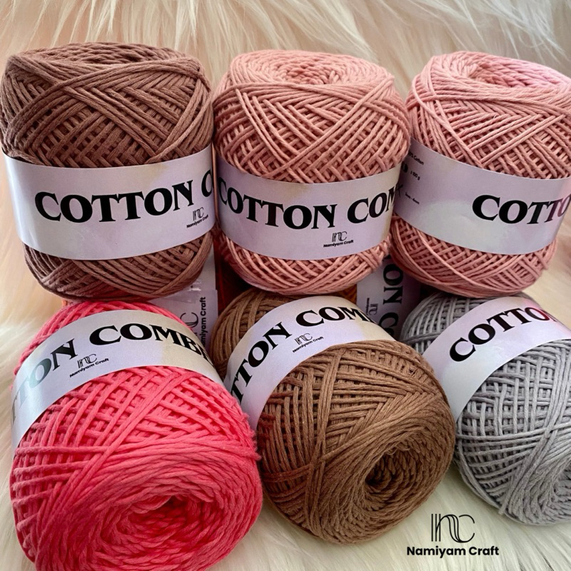 Jual Benang Rajut Cotton Combed 100% Katun | Shopee Indonesia