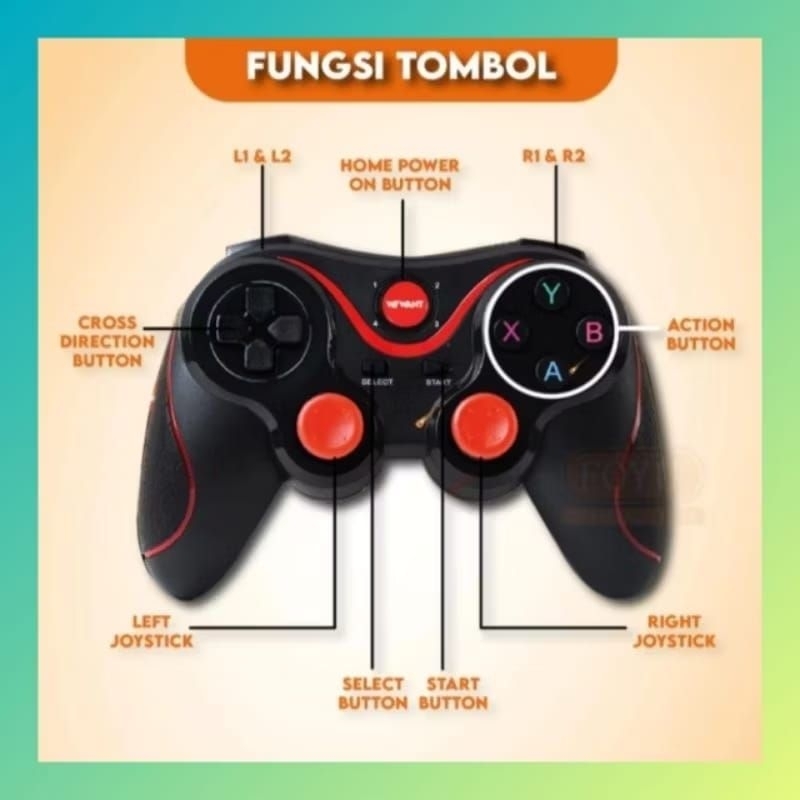 Jual Stick gamepad Android Bluetooth wireless x3 Ios Windows controller ...