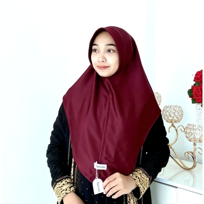 Bergo Hamidah sporty Size M//Hijab Instan Jersey Korea size M PED NADZIRA HIJAB