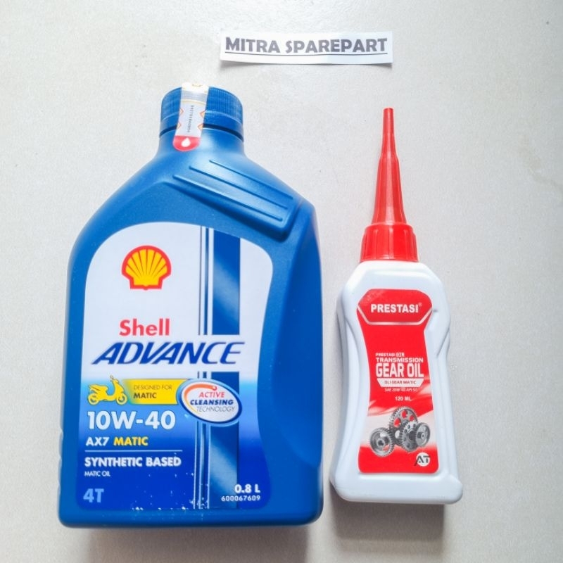 Jual PAKET OLI SHELL MATIC [10W-40]+GARDAN PRESTASI [100%ORIGINAL ...