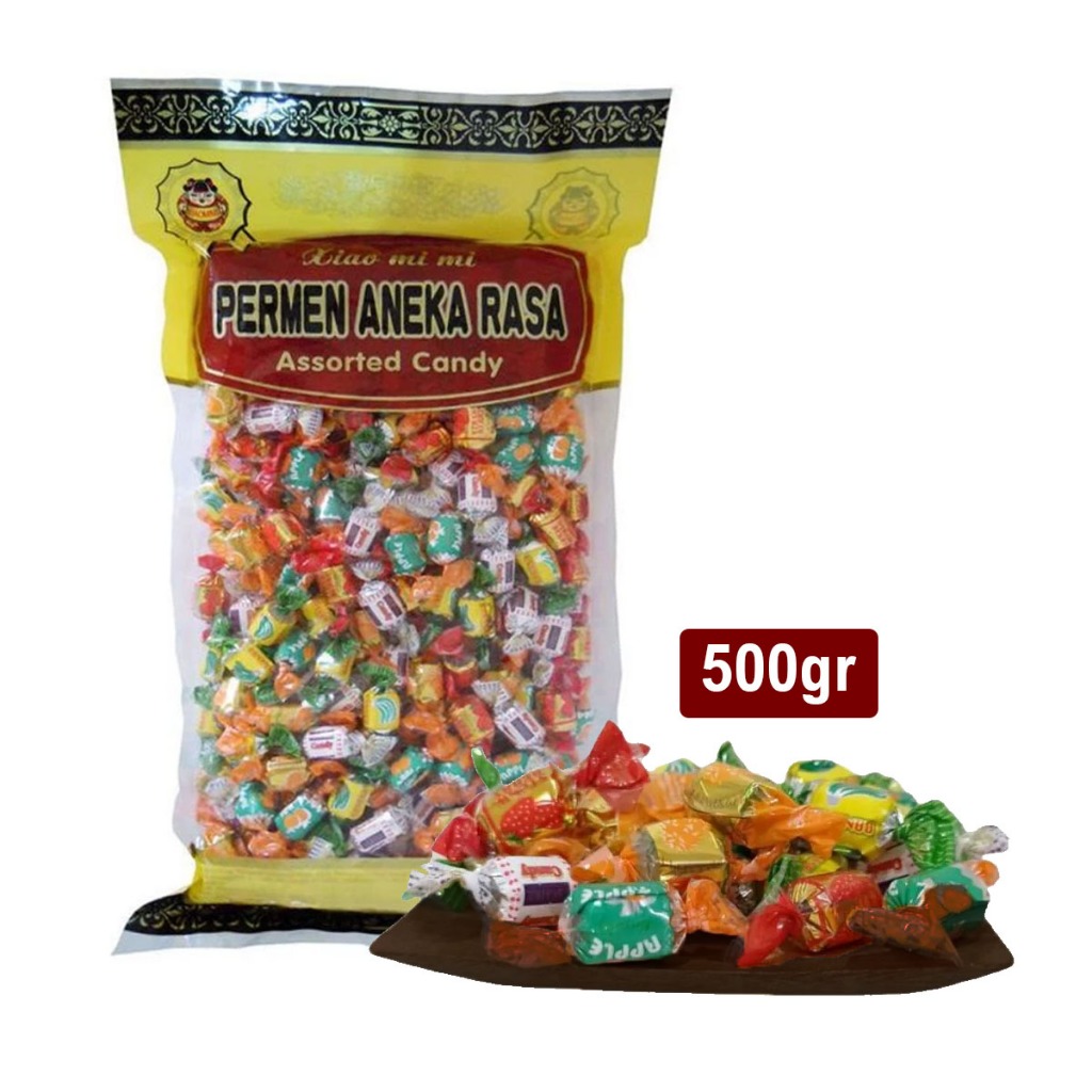 Jual Xiaomimi Permen Aneka Rasa Buah 500gr Isi 250pcs Assorted Candy ...