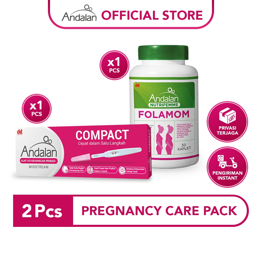 Jual Pregnancy Care Pack (Andalan Pregnancy Test Compact Midstream ...