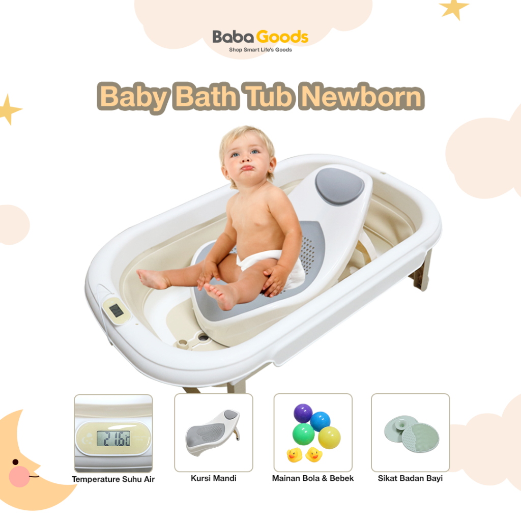 Jual Baby Bathtub Bak Mandi Bayi Foldable Newborn Shopee Indonesia