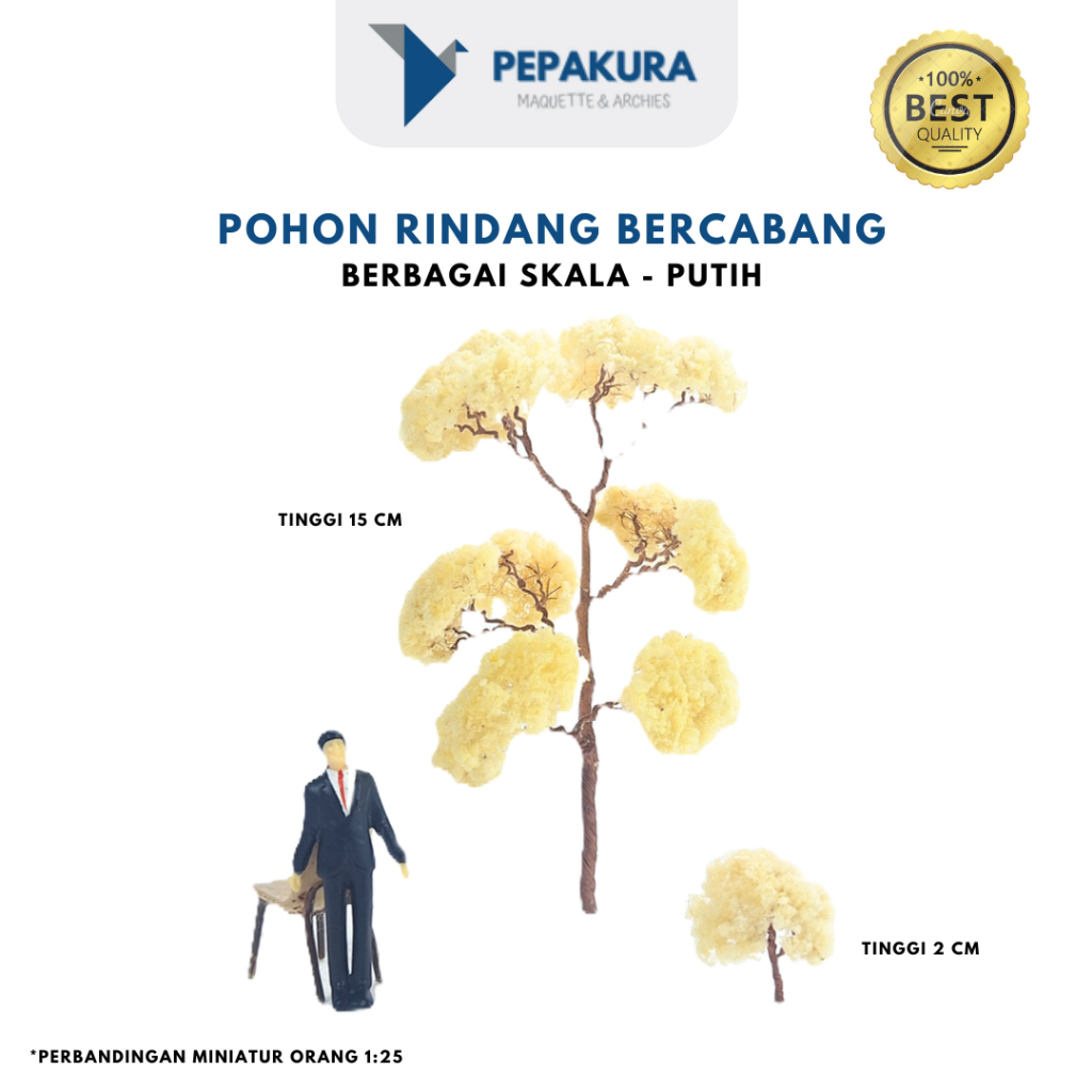 Jual Pohon Rindang Putih Monokrom Berbagai Skala - Bahan Maket Miniatur ...