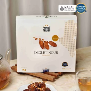 Timur Tengah Kurma Tunisia Tangkai 1 kg Deglet Noor Dates Branch Premium Original High Quality