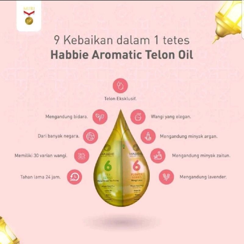 Jual Minyak Telon Aroma Bayi Habie Habbie Telon Flower Tea Series 100 ...