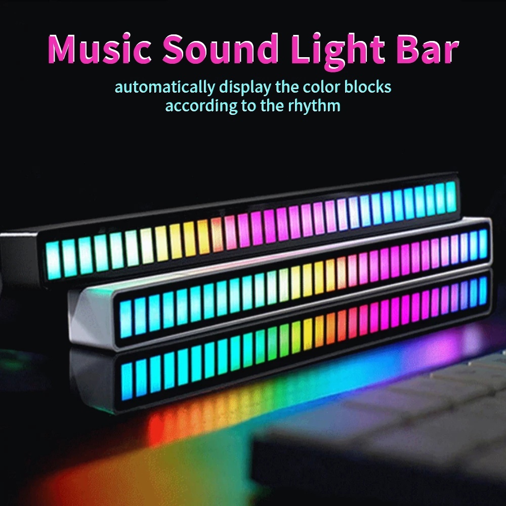 Jual Led bar lampu equalizer audio spectrum sensor suara ritme musik ...