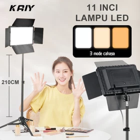 KAIY 17 Lampu Fotografi Lampu LED Video Light With Tripiod 11 Ringlight Lampu Foto Produk Live