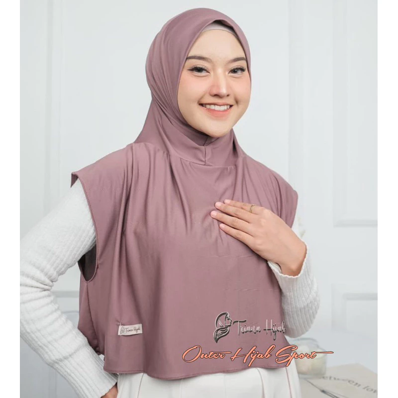 Hijab Rompi Instan Khanisa Outer Sport Nonped Jersey Premium dan Stylish