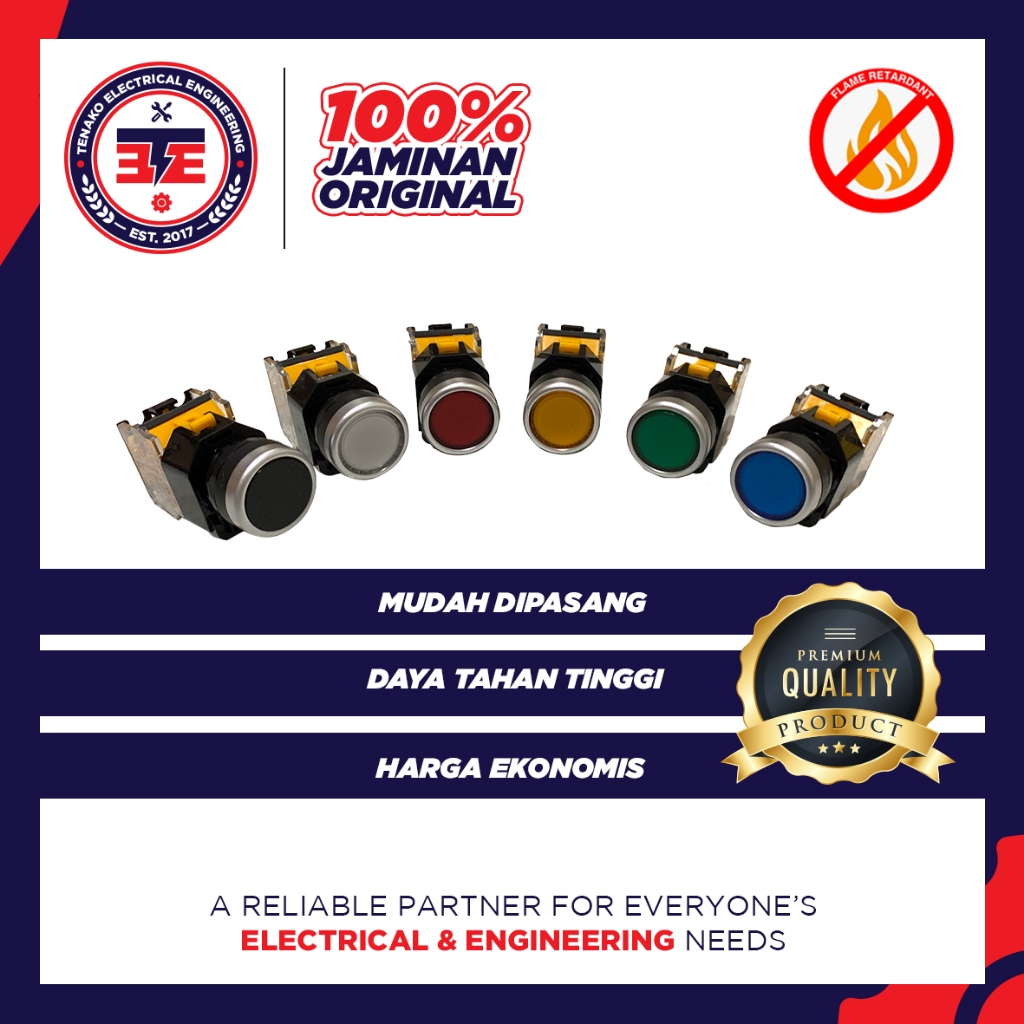 Jual Push Button 22mm Momentary Pesanan Pabrik Textile | Shopee Indonesia
