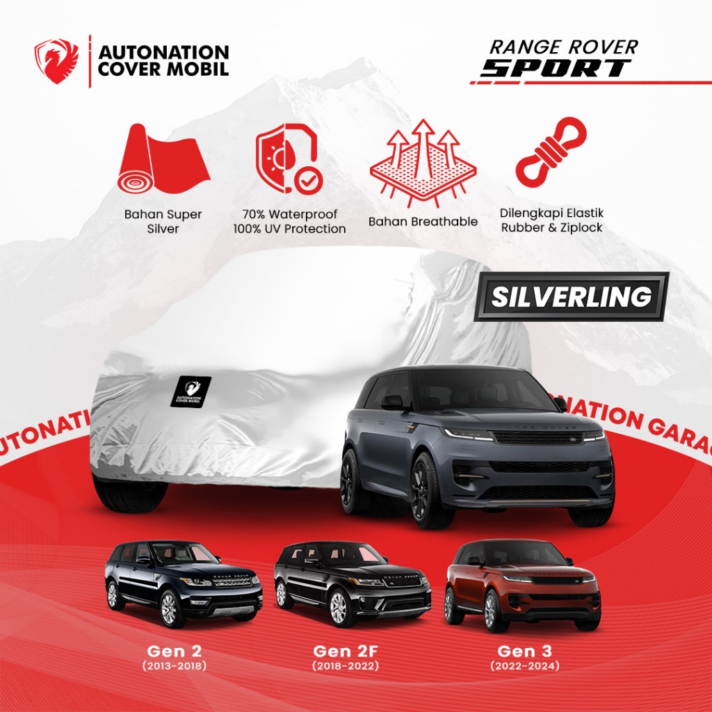 Jual Autonation Garage – Cover Mobil Range Rover Sport Silverling ...