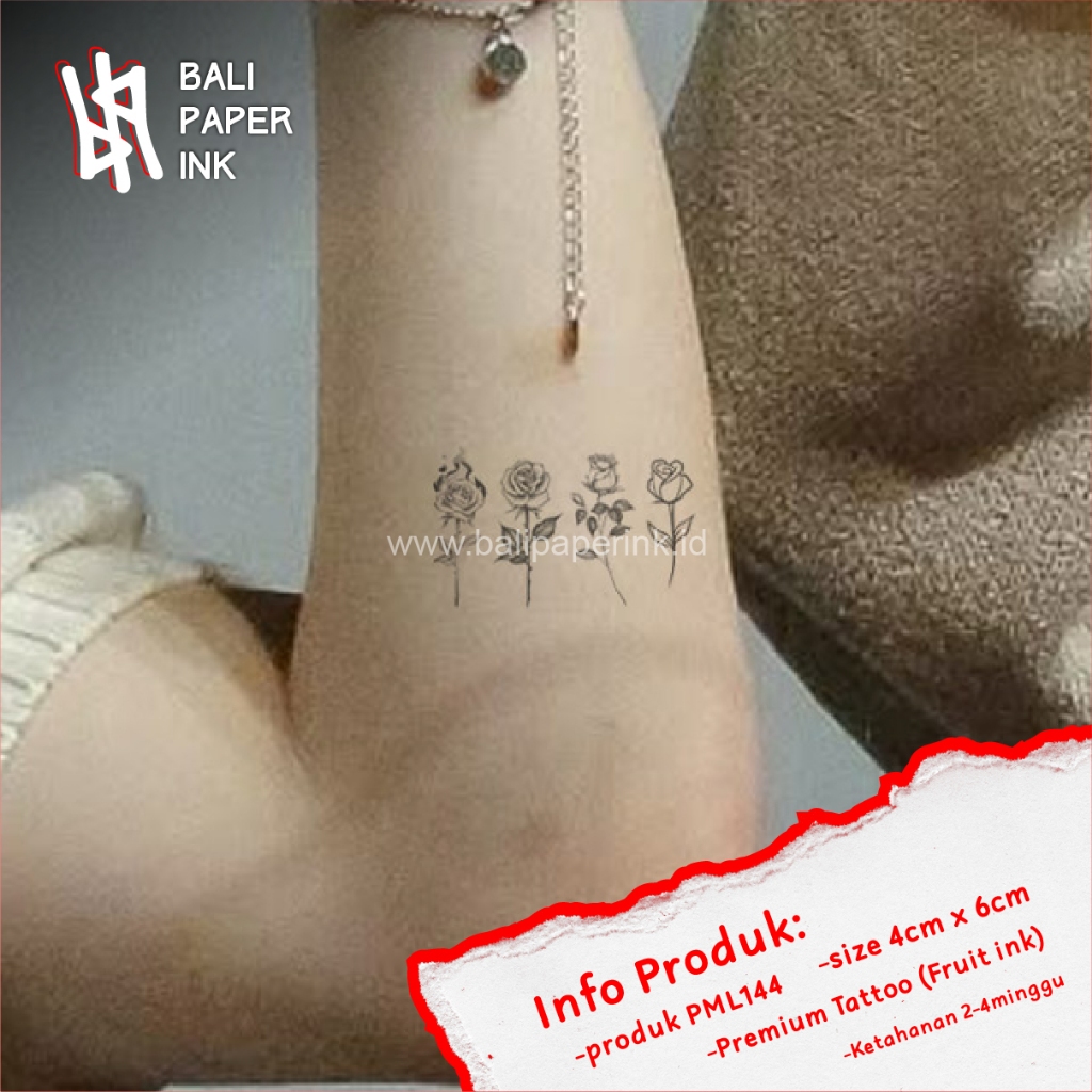 Jual Bali Paper Ink PML144 Mini Rose Fruit Ink Tatto Temporary Premium ...